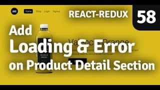 Add Loading on Product Detail Section | Redux Shopping Cart | Part 58