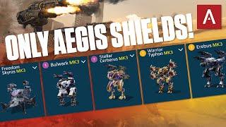 Only Aegis Shields (Skyros, Bulwark, Cerberus, Erebus, Typhon) War Robots Gameplay Live