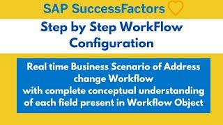 How to Trigger WorkFlow for Address Change Via Business Rule Step by Step in SAP SF Employee Central