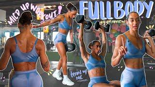 MIC'D UP WORKOUT | FULL BODY | HOUSTON GYM REVIEW | workout with me | my training split