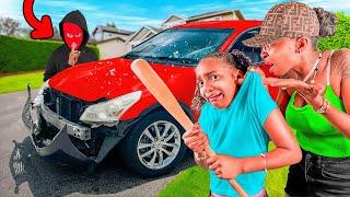 "your DEAD MEAT" STRANGER DESTROYS MOM CAR(SHOCKING) EP.2|SHORT FILM| Kota Cake