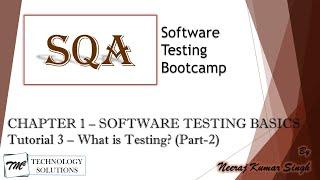 Software Testing Bootcamp | Error, Bug, Defect, Failure | Quality Assurance and Quality Control