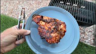 Grilling a Cowboy Split Chicken Breast ￼