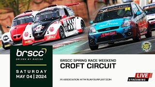 BRSCC LIVE | SPRING RACE WEEKEND @ CROFT CIRCUIT | 4/5 MAY 2024 | SATURDAY STREAM