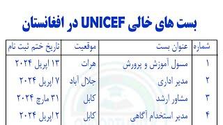 آموزش ثبت نام بست های خالی UNICEF در افغانستان