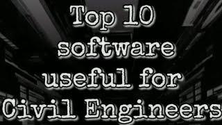 Top 10 Softwares Useful In Civil Engineering |part 1