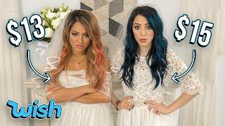 Trying on Wedding Dresses Under $20 from WISH.. This is what we got.