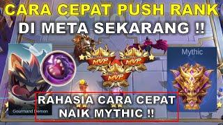 CARA CEPAT PUSH RANK DI META SEKARANG !! RAHASIA CARA CEPAT MYTHIC !! COMBO MAGIC CHESS TERKUAT 2024