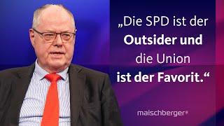 Peer Steinbrück über Merkel, die Wahlchancen für die SPD und den Ukraine-Krieg | maischberger