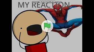 My reaction to spider man ( a short video )