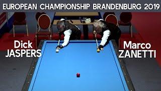 3-Cushion European Championship Brandenburg 2019 - Dick Jaspers vs Marco Zanetti