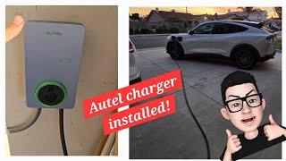 Autel EVSE maxicharger installed and my thoughts! Ford Mustang Mach E