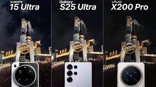 Xiaomi 15 Ultra VS Galaxy S25 Ultra VS Vivo X200 Pro Camera Test Comparison