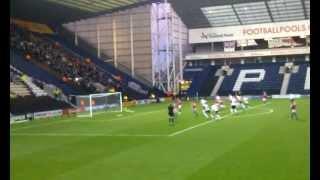 Deon Burton Missed Penalty for Gillingham Vs Preston North End FA Cup 2nd Round