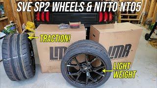 SVE SP2 wheels and Nitto NT05 install and review - 2019 Mustang GT