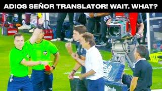 INTERPRETER RED CARDED: San Jose Earthquakes' Matias Almeyda's translator sent off!!