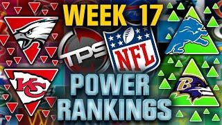 2024 NFL Power Rankings! Week 17 Edition! (Separating the Real Teams From Mahomes Ankle Sprain Ones)