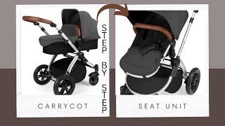 ICKLE BUBBA STOMP V3 carrycot to seat unit set up - stroller non sponsored paid myself