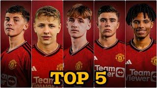 Top 5 BEST Wonderkids at Manchester United 2024 !