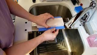 Suehiro Sink Bridge try out!!! (It's a device for sharpening over a sink)