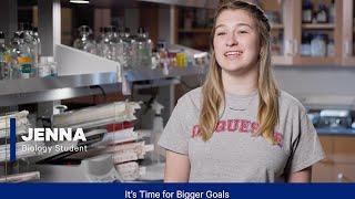 Hear from Duquesne’s Biological Sciences Student: Jenna