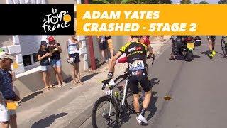 Adam Yates crashed - Stage 2 - Tour de France 2018