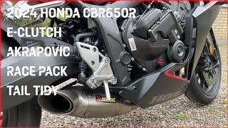 2024 Honda CBR650R - Akrapovic No DB Killer - E-Clutch - Matte Black - Relaxed Ride - Summer 24