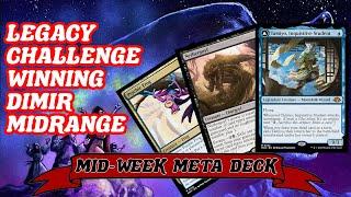 LEGACY CHALLENGE WINNING DIMIR MIDRANGE! Hymn to Tourach and Psychic frog MTG