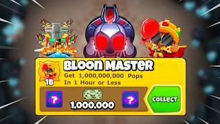 How Fast Can You Get 1 BILLION Pops In BTD6?