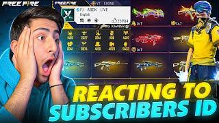 Reacting To My Subscribers IDs AnD Collection1-10 Rating [A_s Gaming] - Free Fire Max