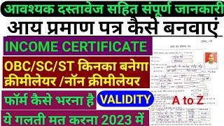 #incomecertificate | आय प्रमाण पत्र कैसे बनवाएं | Income certificate formate Offline/Online Apply