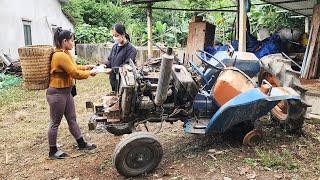 Full video about repairing old rusty tractor, disassembling engine, restoring machine