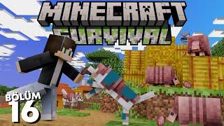 Yeni Armadillo'lar ve Efsane Kurt Zırhları!  - Minecraft Survival #16