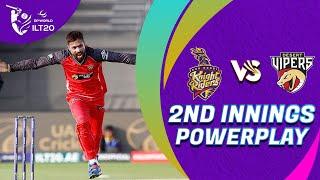 2nd Innings Powerplay | Abu Dhabi Night Riders vs Desert Vipers | Match 10 | DP World ILT20