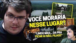 CASIMIRO REAGE: CASA ASSUSTADORA E BONITA NO LAGO EM WISCONSIN (FILME DE TERROR) |Cortes do Casimito