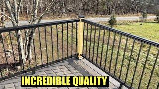 Aria Deck Railing Review and Install Tip - Decks Direct Post Base and Cap