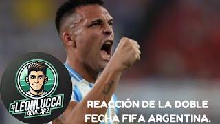 REACCIÓN DE LA DOBLE FECHA FIFA ARGENTINA.