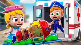 Police Car,Firetruck,Ambulance Song  | Rescue Team is Coming! | More Nursery Rhymes For Kids