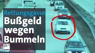 Bußgeld bis Führerscheinentzug: Rettungsgasse blockieren gibt harte Strafen | Abendschau | BR24