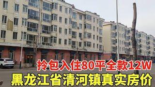 黑龙江省清河镇真实房价，拎包入住80平12W，除了房子便宜啥都贵！【鬼头看房】