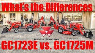 Massey Ferguson GC1700 Series Comparison: GC1723E versus GC1725M - What are the Differences?