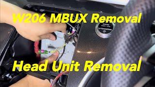 W206 MBUX Head Unit removal how-to video, How to remove MBUX Head Unit
