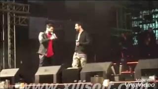 حصريا تقليد كريم كامى لتامر حسنى فى الحفله .....miu cocert tamer hosny