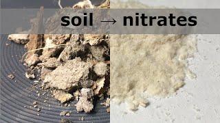 Extraction of Nitrates from Soil (The Old Way of Producing Saltpeter)