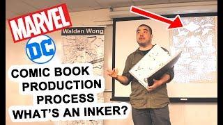 Marvel and DC Comics production process and Inking! Filmed on location at the De Anza College