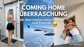 Ich überrasche meine Familie in Deutschland // Coming Home, Wiedersehen mit Familie, Überraschung