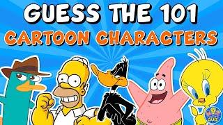 Guess the "101 CARTOON CHARACTERS" QUIZ! | CHALLENGE/TRIVIA