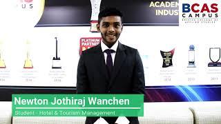 Voice of a Hotel management student at BCAS Campus