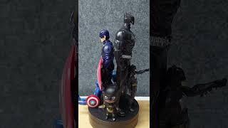 Avengers toys action figure posing w/ captain america batman iron man #avengers #superheroes #shorts