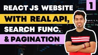 React JS Website in Hindi #1: Intro to Tech News Website with API, Search & Pagination Functions